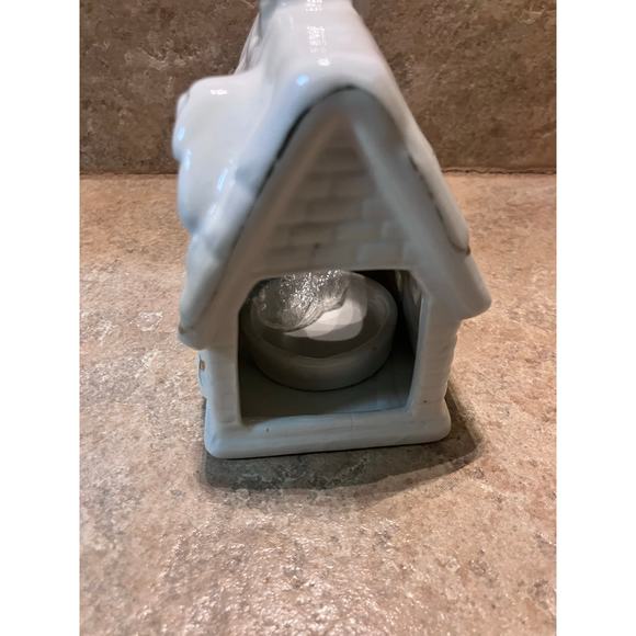 Church Collectible-Cottage Candle Holder w/ Box VINTAGE Tea Light, Christmas - Picture 3 of 10